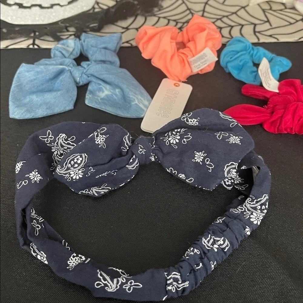 Gymboree Hair Accessories Set - Blue, Pink, Orange